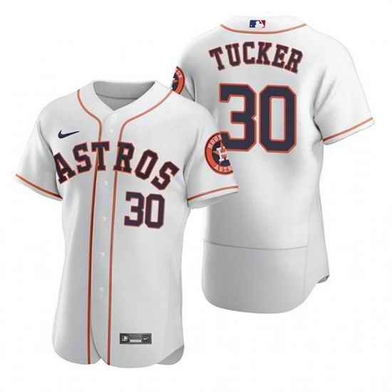 Men Houston Astros #30 Kyle Tucker White Flex Base Stitched Jersey->houston astros->MLB Jersey
