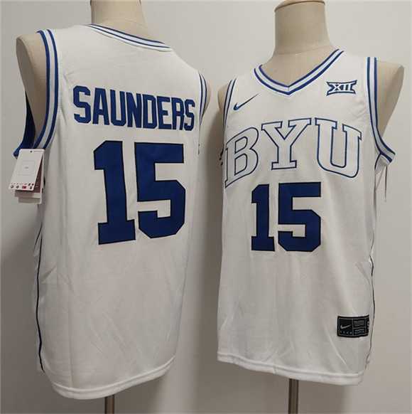 Mens Duke Blue Devils #15 Richie Saunders White Stitched Basketball Jersey Mens Duke Blue Devils #15 Richie Saunders White Stitched Basketball Jersey