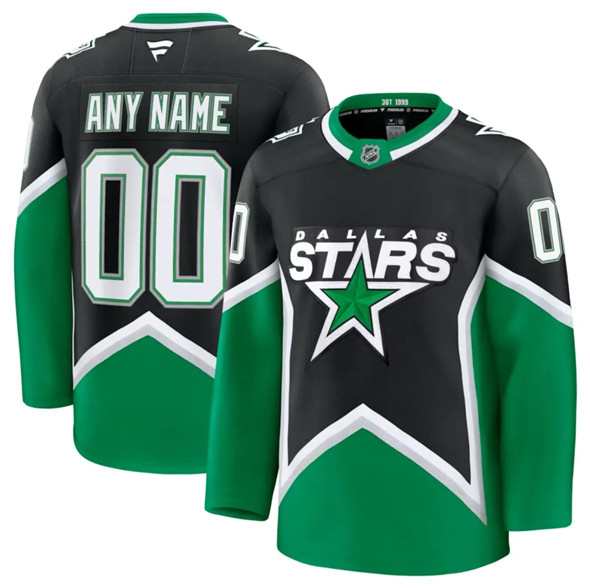 Mens Dallas Stars Active Player Custom Black 2025-26 Alternate Stitched Hockey Jersey->->Custom Jersey