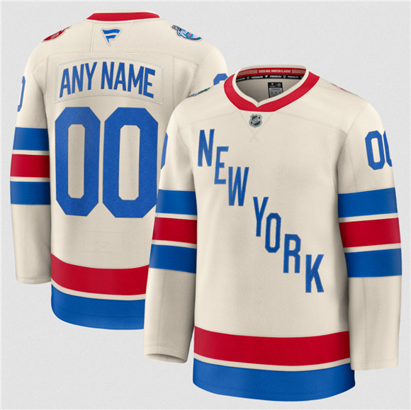 Mens New York Rangers Active Player Custom Cream 2026 Winter Classic Stitched Hockey Jersey->customized nhl jersey->Custom Jersey