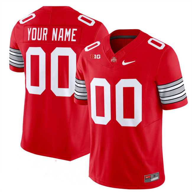 Mens Ohio State Buckeyes Active Player Custom Red F.U.S.E. Vapor Limited Stitched Football Jersey->customized ncaa jersey->Custom Jersey