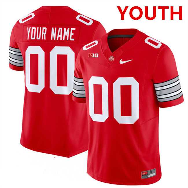 Youth Ohio State Buckeyes Active Player Custom Red F.U.S.E. Vapor Limited Stitched Football Jersey->customized ncaa jersey->Custom Jersey