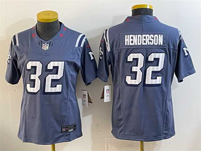 Women%27s New England Patriots #32 TreVeyon Henderson 2025 %27Rivalries%27 Stitched Jersey->san francisco 49ers->NFL Jersey