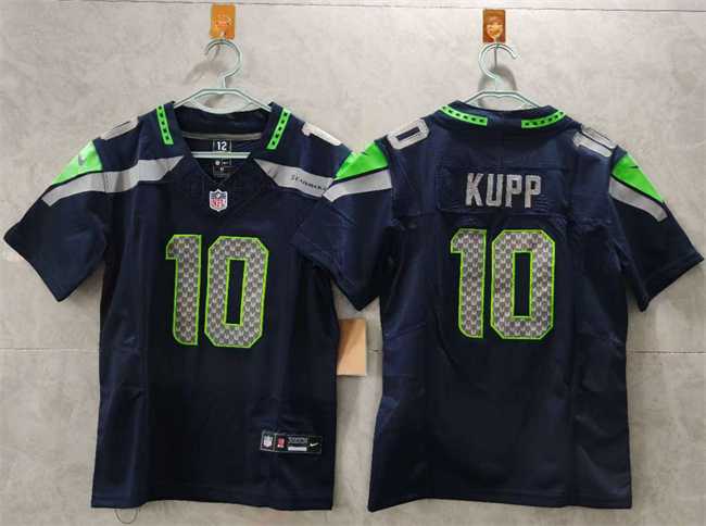 Women%27s Seattle Seahawks #10 Cooper Kupp Navy 2025 Vapor Limited Stitched Jersey->san francisco 49ers->NFL Jersey