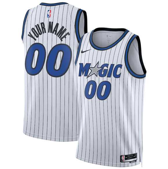 Men%27s Orlando Magic Active Player Custom White 2025 Association Edition Stitched Basketball Jersey->customized nfl jersey->Custom Jersey