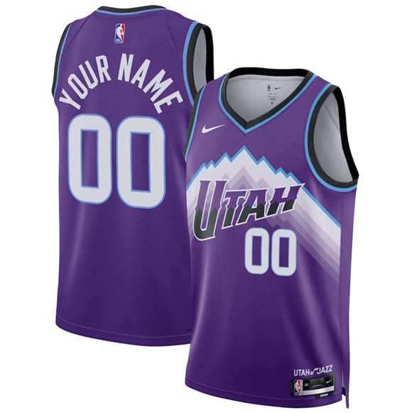 Men%27s Utah Jazz Active Player Custom Purple 2025 Icon Edition Stitched Basketball Jersey->customized nfl jersey->Custom Jersey