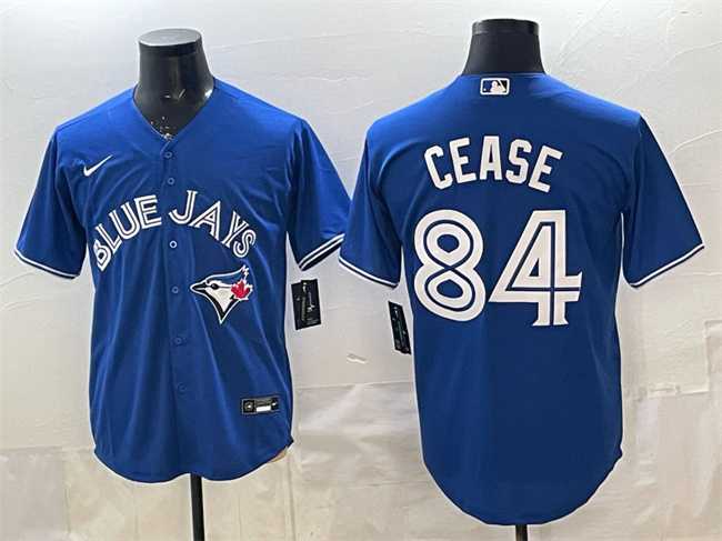 Mens Toronto Blue Jays #84 Dylan Cease Blue 2025 Cool Base Stitched Jersey->toronto blue jays->MLB Jersey