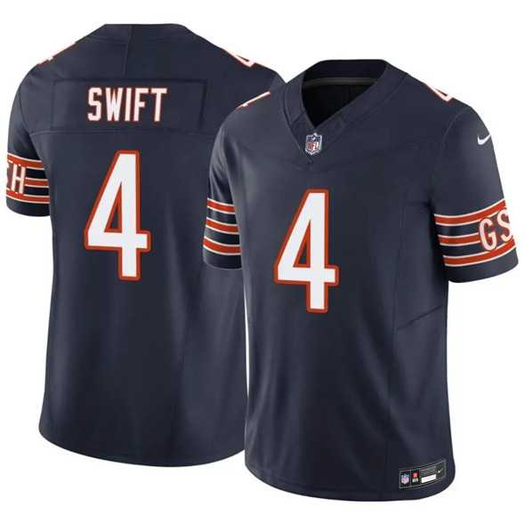 Mens Chicago Bears #4 DAndre Swift Navy 2025 F.U.S.E. Vapor Untouchable Limited Stitched Jersey Dzhi->chicago bears->NFL Jersey