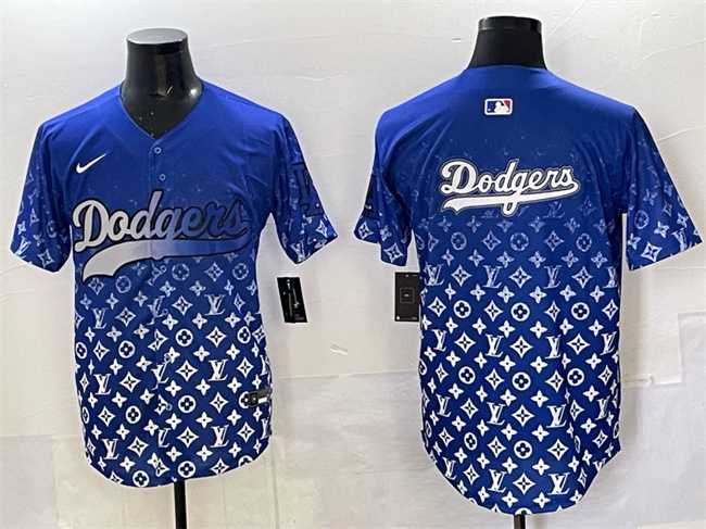 Men%27s Los Angeles Dodgers Team Big Logo Blue Limited Stitched Jersey->kansas city royals->MLB Jersey