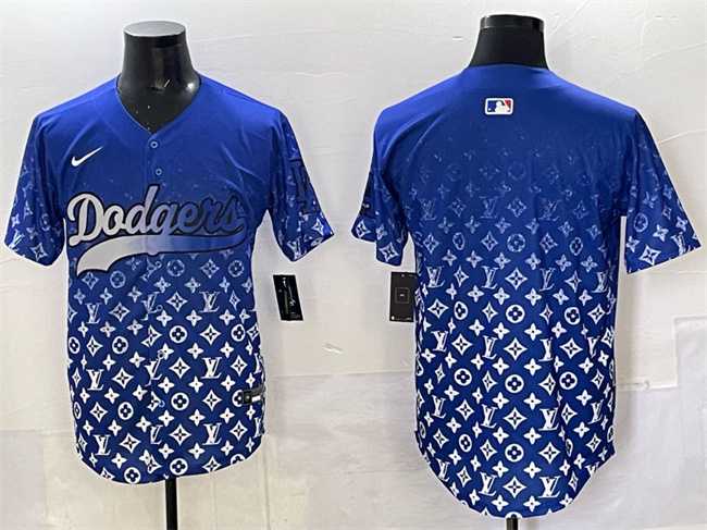 Men%27s Los Angeles Dodgers Blank Blue Limited Stitched Jersey->los angeles dodgers->MLB Jersey