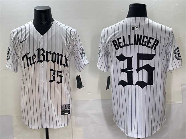 Men%27s New York Yankees #35 Cody Bellinger White Pinstripe %27Gothic Legacy Edition%27 Vapor Premier Limited Stitched Jersey->oakland athletics->MLB Jersey