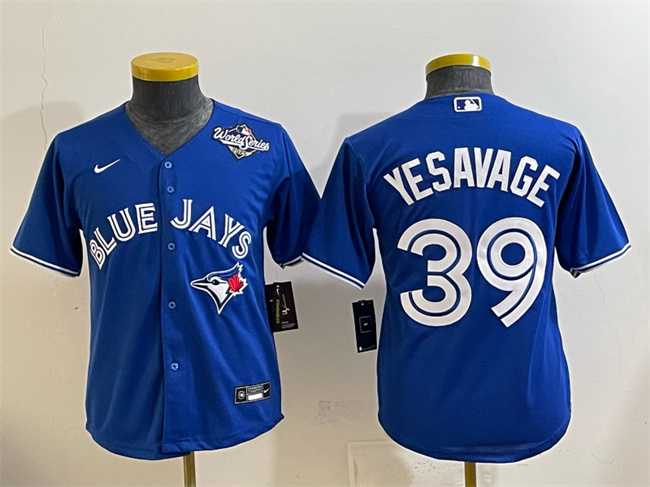 Youth Toronto Blue Jays #39 Trey Yesavage Royal 2025 World Series Cool Base Stitched Jersey->mlb youth jerseys->MLB Jersey