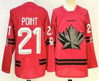 Mens Canada Hockey #21 Brayden Point Red Stitched Jersey->olympics canada jerseys->NHL Jersey