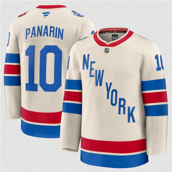 Mens New York Rangers #10 Artemi Panarin Cream 2026 Winter Classic Stitched Hockey Jersey Dzhi->new york rangers->NHL Jersey