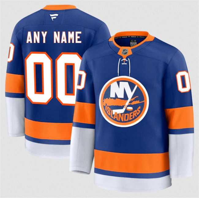 Mens New York Islanders Active Player Custom Royal 2024-25 Home Stitched Hockey Jersey->customized nhl jersey->Custom Jersey