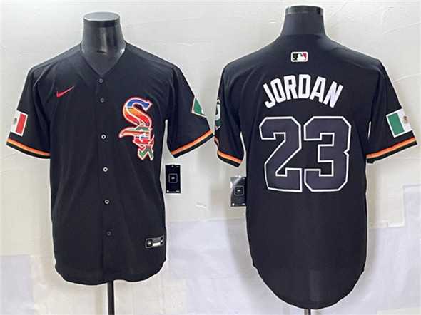 Men%27s Chicago White Sox #23 Michael Jordan Black Mexico Limited Stitched Baseball Jersey->chicago white sox->MLB Jersey