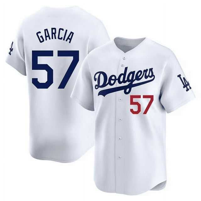 Men%27s Los Angeles Dodgers #57 Luis Garcia White Cool Base Stitched Jerseys Dzhi->los angeles dodgers->MLB Jersey