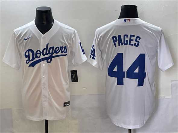Men%27s Los Angeles Dodgers #44 Andy Pages White Cool Base Stitched Baseball Jersey->los angeles dodgers->MLB Jersey