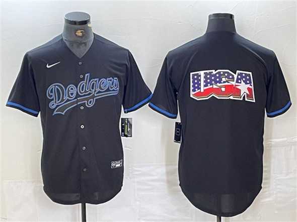 Men%27s Los Angeles Dodgers Team Big Logo Black Fashion Stitched Baseball Jerseys->los angeles dodgers->MLB Jersey