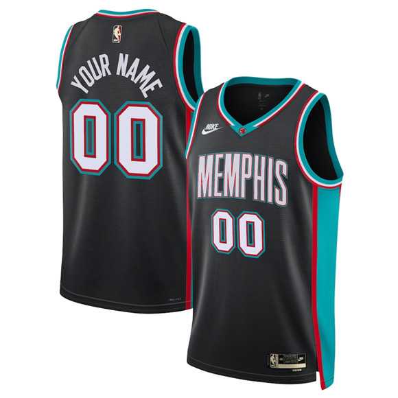 Men%27s Memphis Grizzlies Active Player Custom Black 2025 Classic Edition Stitched Basketball Jersey->customized nba jersey->Custom Jersey