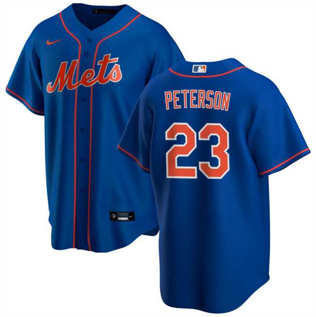 Men%27s New York Mets ##23 David Peterson Royal Cool Base Stitched Baseball Jersey Dzhi->minnesota twins->MLB Jersey