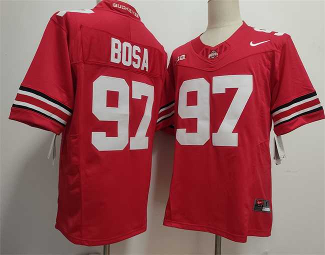 Mens Ohio State Buckeyes #97 Nick Bosa Red 2025 F.U.S.E. Limited Stitched Jersey->ohio state buckeyes->NCAA Jersey