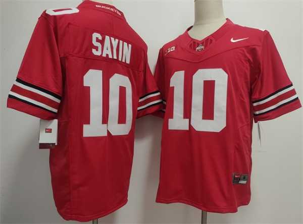 Mens Ohio State Buckeyes #10 Julian Sayin Red 2025 F.U.S.E. Limited Stitched Jersey->ohio state buckeyes->NCAA Jersey