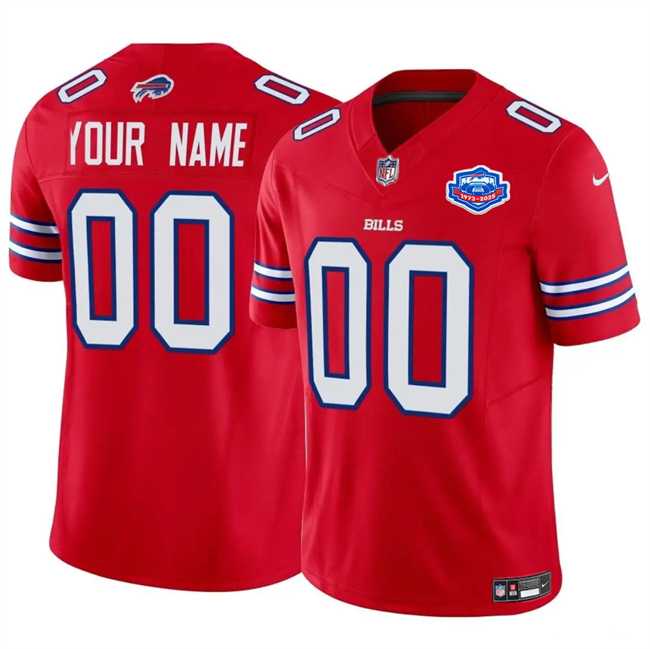 Men & Women & Youth Buffalo Bills Active Player Custom Red 2025 F.U.S.E. With Farewell Patch Vapor Untouchable Limited Stitched Jersey->orlando magic->NBA Jersey