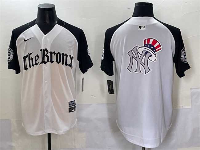 Men%27s New York Yankees Team Big Logo White Black %27Gothic Legacy Edition%27 Vapor Premier Limited Stitched Baseball Jersey->new york yankees->MLB Jersey