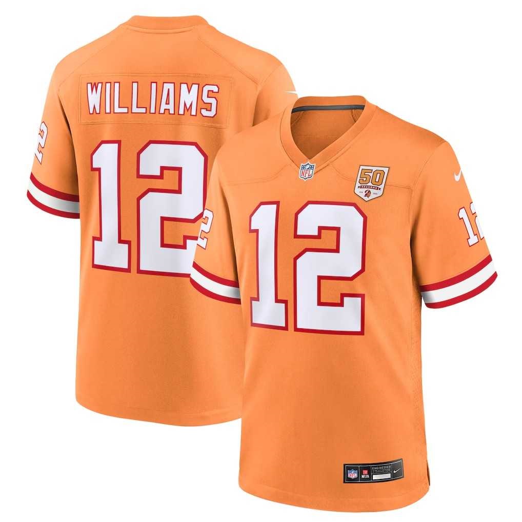 Men & Women & Youth Tampa Bay Buccaneers #12 Doug Williams Orange Vapor Untouchable Stitched Jersey->tampa bay buccaneers->NFL Jersey