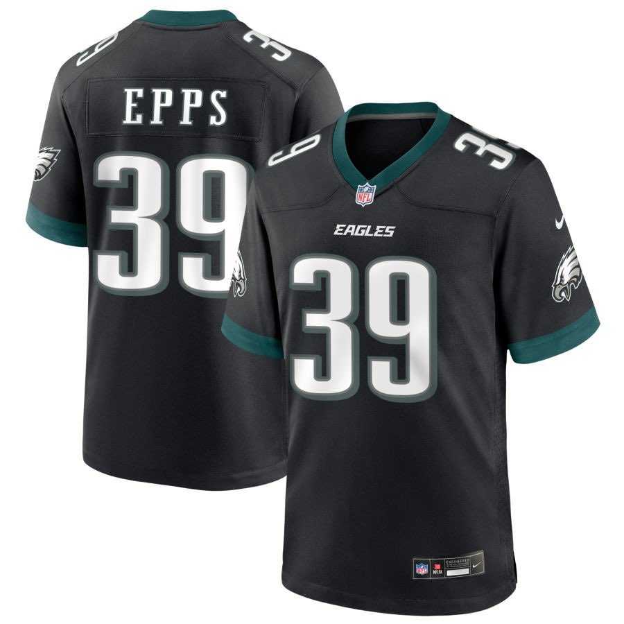 Men & Women & Youth Philadelphia Eagles #39 Marcus Epps Black 2025 Vapor Untouchable Limited Stitched Jersey->philadelphia eagles->NFL Jersey