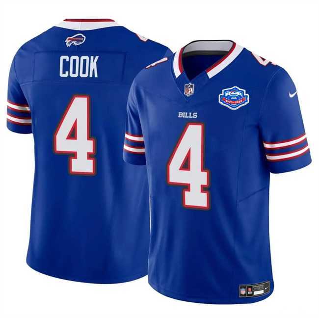 Men & Women & Youth Buffalo Bills #4 James Cook Blue 2025 F.U.S.E. With Farewell Patch Vapor Untouchable Limited Stitched Jersey->buffalo bills->NFL Jersey