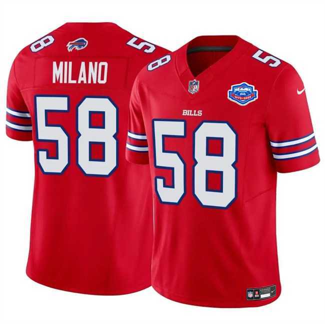 Men & Women & Youth Buffalo Bills #58 Matt Milano Red 2025 F.U.S.E. With Farewell Patch Vapor Untouchable Limited Stitched Jersey->buffalo bills->NFL Jersey