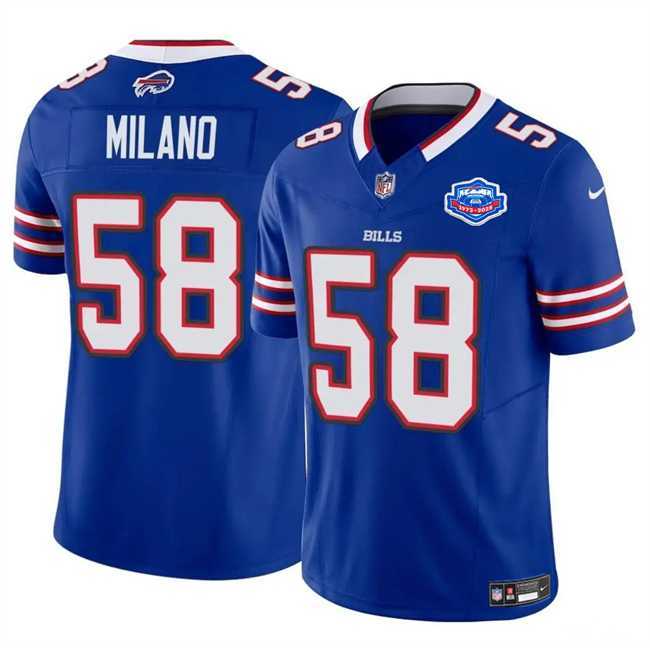 Men & Women & Youth Buffalo Bills #58 Matt Milano Blue 2025 F.U.S.E. With Farewell Patch Vapor Untouchable Limited Stitched Jersey->buffalo bills->NFL Jersey