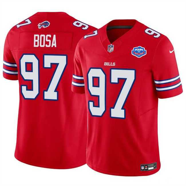 Men & Women & Youth Buffalo Bills #97 Joey Bosa Red 2025 F.U.S.E. With Farewell Patch Vapor Untouchable Limited Stitched Jersey->buffalo bills->NFL Jersey