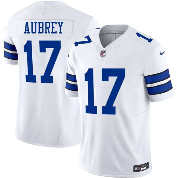 Men & Women & Youth Dallas Cowboys #17 Brandon Aubrey White 2025 F.U.S.E Vapor Untouchable Limited Stitched Jersey->dallas cowboys->NFL Jersey