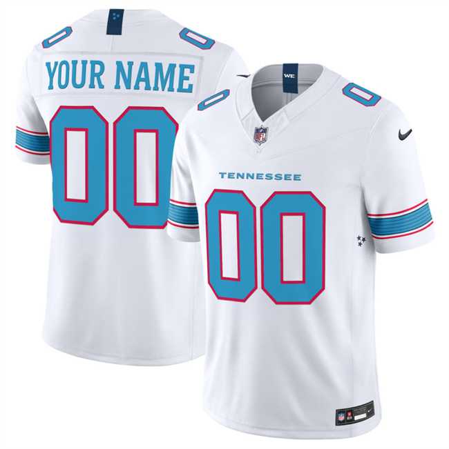 Mens Tennessee Titans Active Player Custom White 2026 F.U.S.E. Vapor Limited Stitched Football Jersey->customized nfl jersey->Custom Jersey