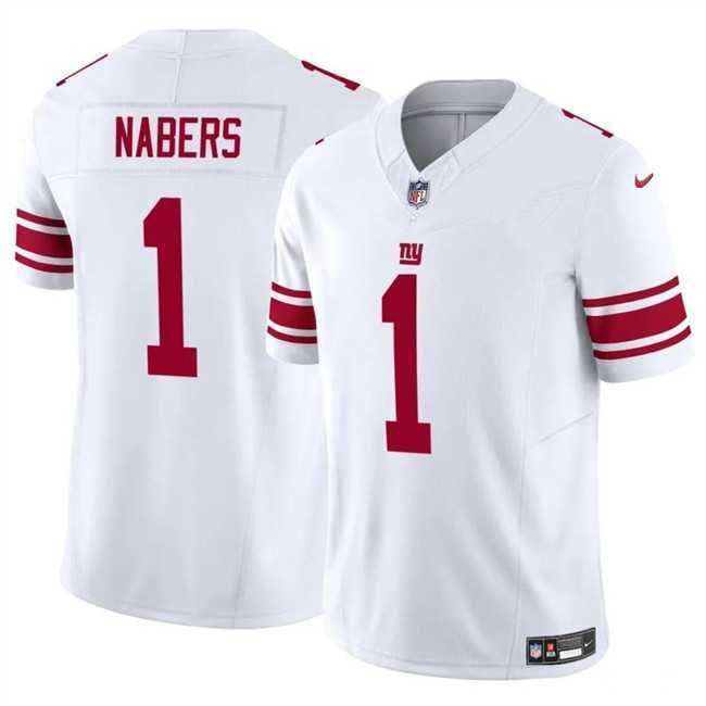 Men & Women & Youth New York Giants #1 malik nabers white vapor untouchable limited stitched jersey->new york giants->NFL Jersey