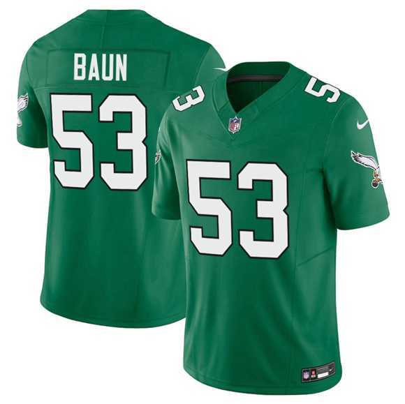 Men & Women & Youth Philadelphia Eagles #53 Zack Baun Kelly Green 2025 F.U.S.E. Vapor Untouchable Limited Stitched Jersey->tampa bay buccaneers->NFL Jersey