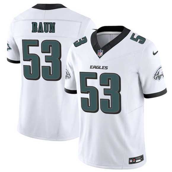 Men & Women & Youth Philadelphia Eagles #53 Zack Baun White 2025 F.U.S.E. Vapor Untouchable Limited Stitched Jersey->tampa bay buccaneers->NFL Jersey