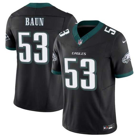 Men & Women & Youth Philadelphia Eagles #53 Zack Baun Black 2025 F.U.S.E. Vapor Untouchable Limited Stitched Jersey->philadelphia eagles->NFL Jersey