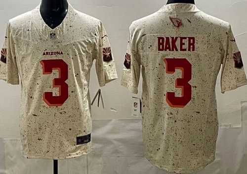 Mens Arizona Cardinals #3 Budda Baker Limited Cream Rivalries FUSE Vapor Jersey Dzhi->arizona cardinals->NFL Jersey