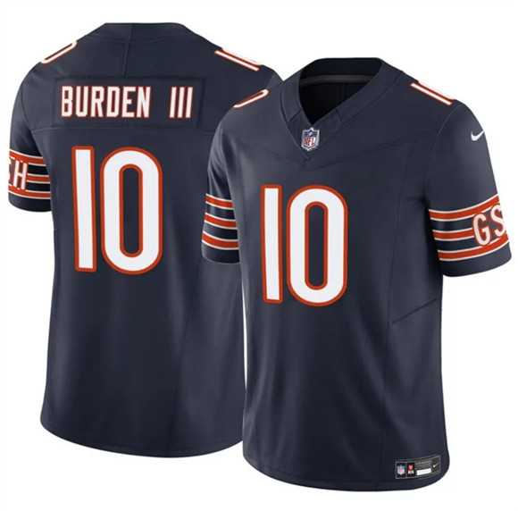 Mens Chicago Bears #10 Luther Burden III Navy 2025 F.U.S.E. Vapor Untouchable Limited Stitched Jersey Dzhi->chicago bears->NFL Jersey