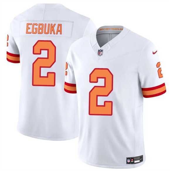 Men%27s Tampa Bay Buccaneers #2 Emeka Egbuka White 2025 F.U.S.E. Vapor Limited Stitched Jersey Dzhi->miami dolphins->NFL Jersey