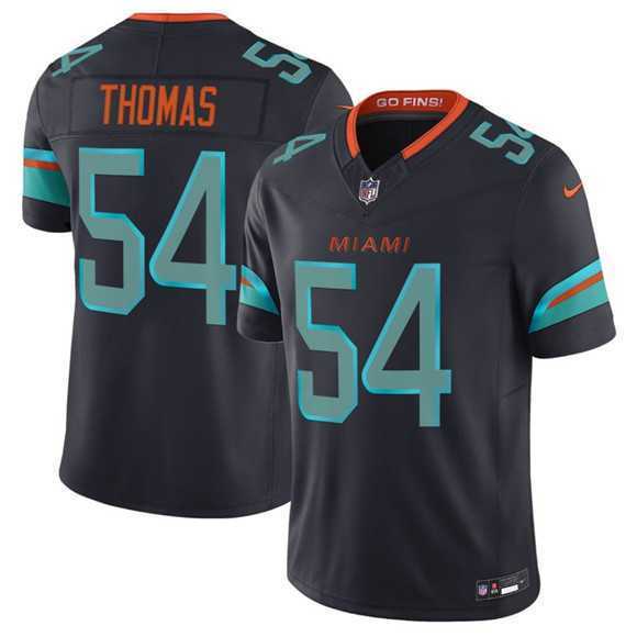 Mens Miami Dolphins #54 Zach Thomas Black 2025 F.U.S.E. Rivalries Vapor Limited Football Stitched Jersey Dzhi->miami dolphins->NFL Jersey