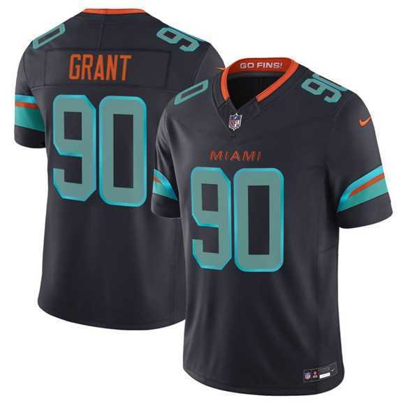 Mens Miami Dolphins #90 Kenneth Grant Black 2025 F.U.S.E. Rivalries Vapor Limited Football Stitched Jersey Dzhi->miami dolphins->NFL Jersey