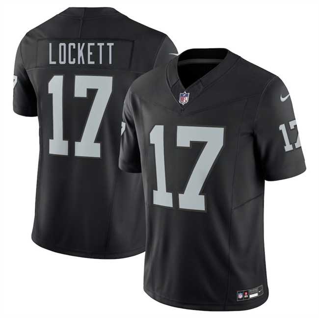 Men%27s Las Vegas Raiders #17 Tyler Lockett Black 2025 F.U.S.E. Vapor Untouchable Limited Stitched Jersey Dzhi->miami dolphins->NFL Jersey