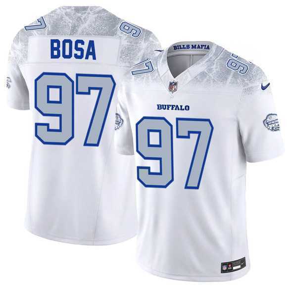 Mens Buffalo Bills #97 Joey Bosa White 2025 F.U.S.E. Rivalries Vapor Limited Football Stitched Jersey Dzhi->buffalo bills->NFL Jersey