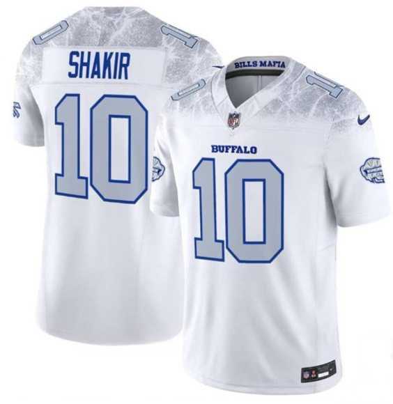 Men%27s Buffalo Bills #10 Khalil Shakir White 2025 F.U.S.E. %27Rivalries%27 Vapor Limited Stitched Jersey Dzhi->buffalo bills->NFL Jersey