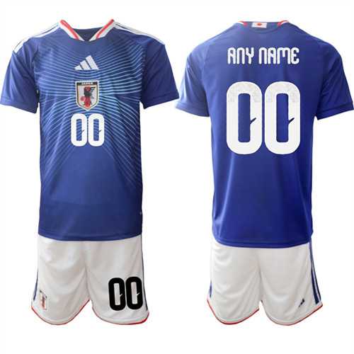 Mens Japan Custom Any Name And Number National Team FIFA x World Cup  Home Blue On Field Jers->->Custom Jersey